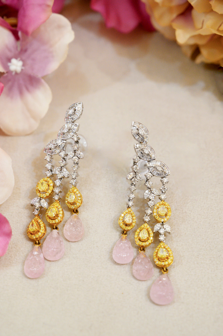 The Yellow Blossom Earrings