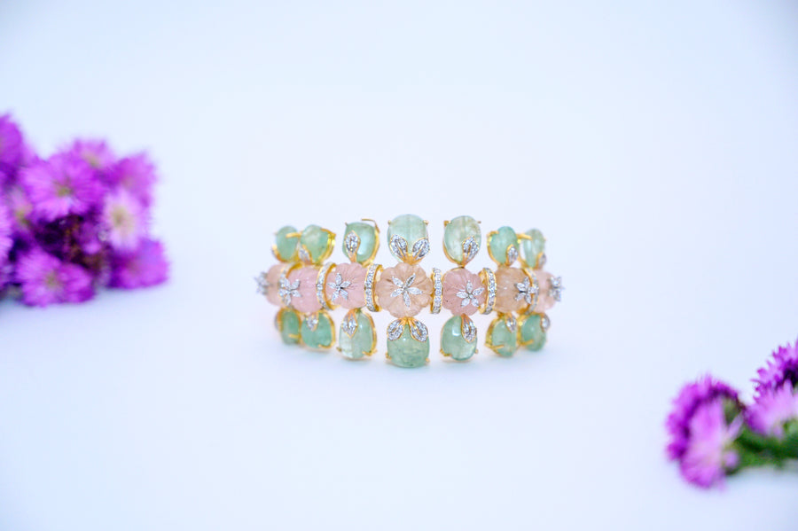 Shimmering Gemstone Bracelets