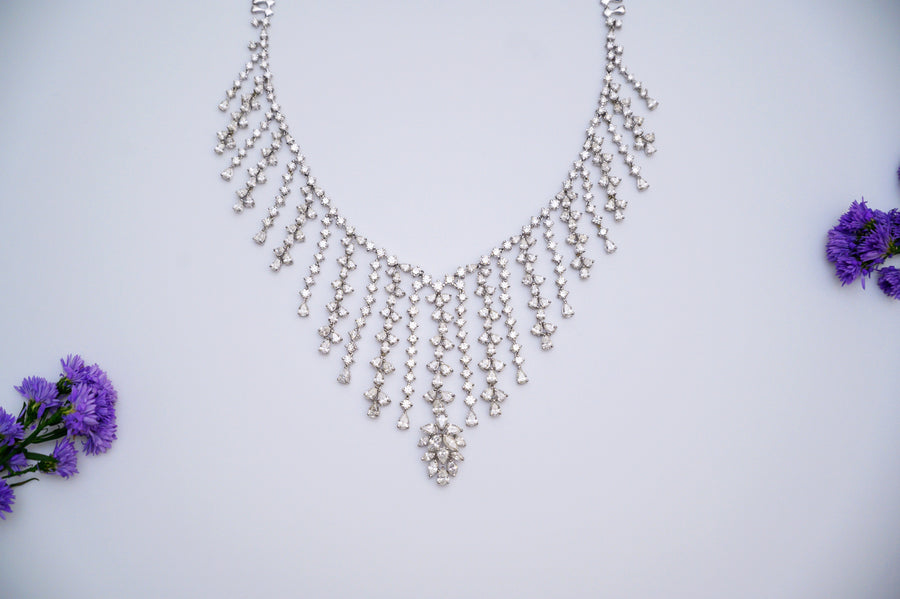 Bejeweled with Diamond Necklace